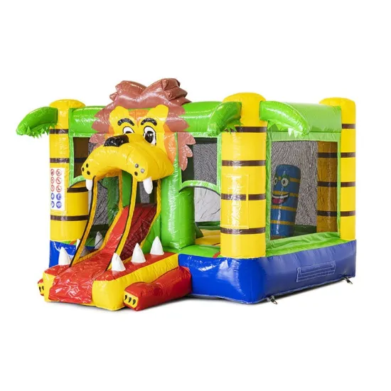 2022 Hot Sale Indoor Inflatable Lion Jungle Bouncer with Slide