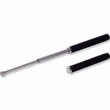 Telescopic Police Baton with >1,000N Tension Strength, Made of Steel, OEM Orders are Welcome