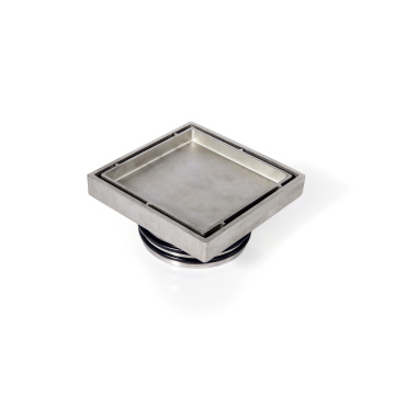 SS304 Square Cleanout Tile Floor Drain and Shower Drainer for Bathroom and Concrete Surfaces