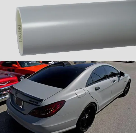 ceramic matte light grey car wrap vinyl