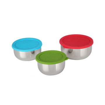 Stainless Steel Mixing Bowls Set with Airtight Lids