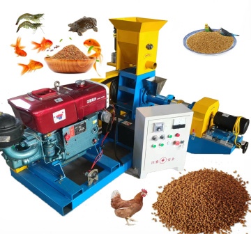 Hersteller schwimmender Fischfutterpellet -Extrudermaschine mit Dieselmotor