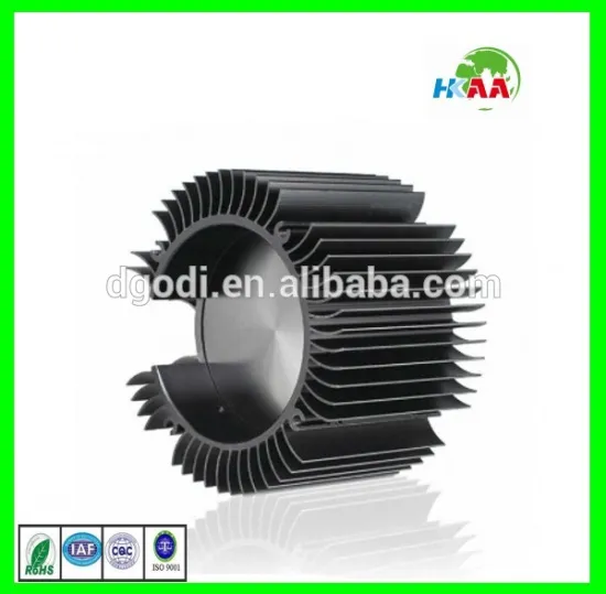 6061 6063 aluminum fin tube radiators / Custom extruded heatsinks radiator / round aluminium heat sink for led