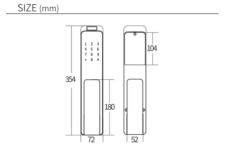Automatic smart lock body