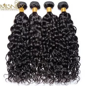 Water Wave Bundles 1 2 3 4 Bundles Deal 100% Virgin Human Hair 8-26 Inch Natural Color Brazilian Hair Weave Bundles Misney Hair