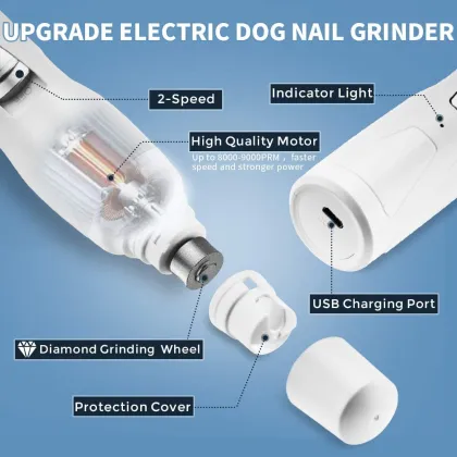 Pet Nail Grinder Painless Grinder white nail grinder