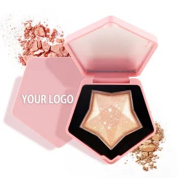 Private Label 3 Color Shimmer Highlighter Palette - Wholesale Makeup Pressed Powder