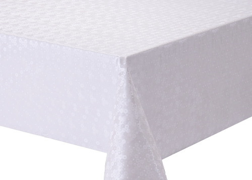 Solid Embossed Fabric Tablecloth for Sale