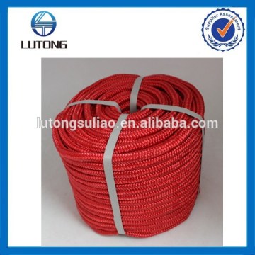 red double polyester Braided Rope,diamond braided rope
