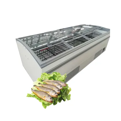 Ice Cream Vertical Refrigerator Island Freezer