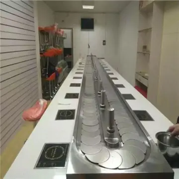 conveyor POT belt chain conveyor system sushi hot pot conveyor belt chain for restaurant