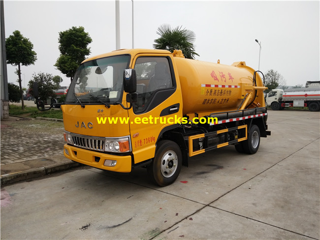 JAC 5cbm Sewage Suction Trucks