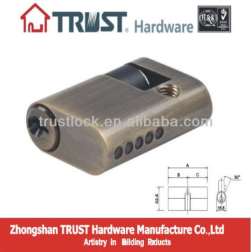 OV-37-AB:Trust 37mm Euro Profile half cylinder lock