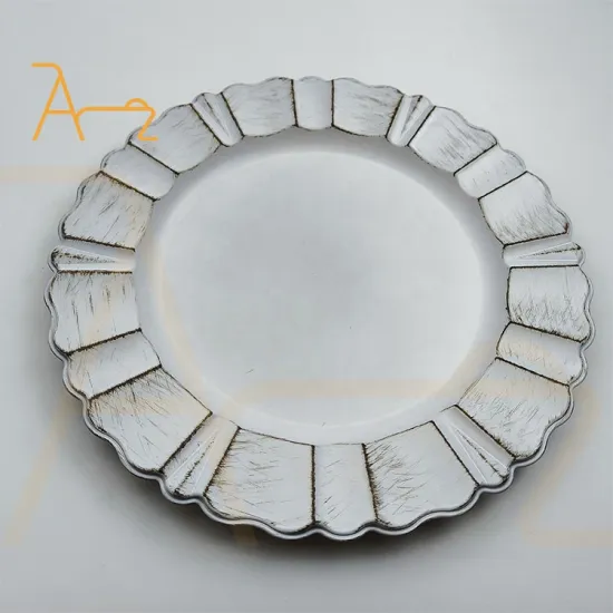 Luxury Rose Gold Charger Plates: Elevate Your Wedding or Party Décor with 13-inch Plastic Charger Plates