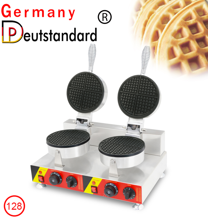 DOUBLE WAFFLE MAKER grid waffle iron