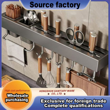 Sleek Stainless Steel Knife Holder Storage Solution
