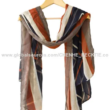Sunscreen cotton voile scarf, long scarf, stock scarf in cheap price