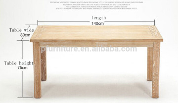 New design Modern elegant solid wood simple dining table