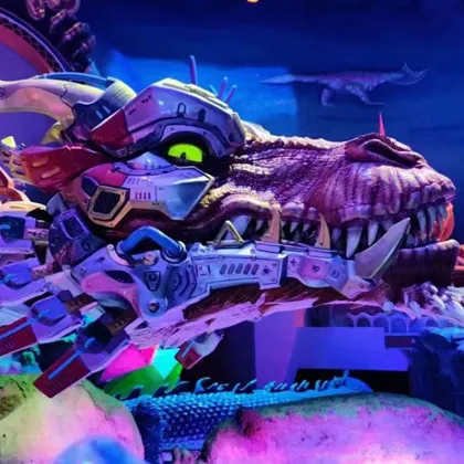 Simulation Dragon Model for Mech Immersive Exhibition