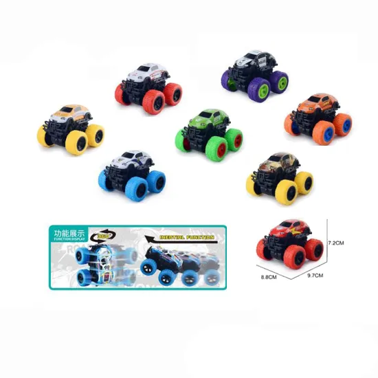 Best Double Inertia Climbing Metal Trucks: EPT Dollar Toys 12Pcs Car Stunt Vehicles, Double-Sided Off-Road Dinosaur Cars