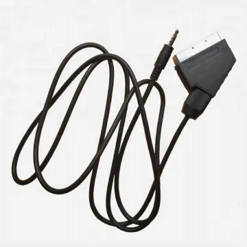 RGB Euro Cable Audio-Visual TV AV SCART Wire Harness Kit for PlayStation PS1 PS2 Game Console