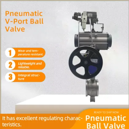Automated C-Port Precision Pneumatic V-Port Valve
