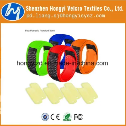 Eco-Friendly Customised Mosquito Repellent Bracelet Velcro