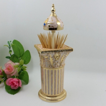 Shinny Gifts Shipping from China Roman Column Toothpick Holder Handmade Gifts
