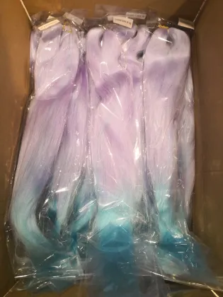 Japanese Kaneka Fiber Easy Braid Pre Stretched Braiding Hair Synthetic Yaki Bulk Pre-Stretched Jumbo Braids
