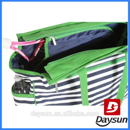 Tennis bag sports tennis court bag fashion stripes design