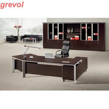 Executive Table with Silvery Bar on the Foot