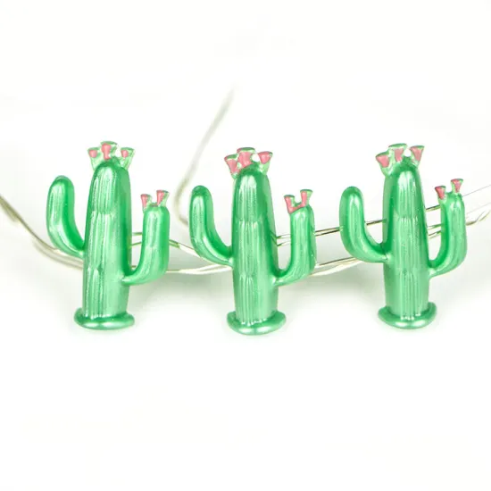 Green Cactus Icon Decorative Lighting Fairy String Light