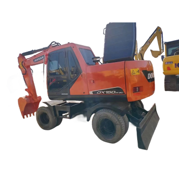 DOOSAN DX150W-9C Used Excavator for Sale - 14 Ton Hydraulic Crawler Bucket Excavator