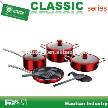 10pcs Aluminum China Ceramic Cookware Set