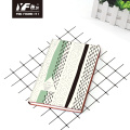 Spiral Binding Book Custom stripe style PU cover notebook Supplier