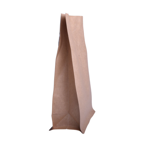 Sac de café biodégradable en papier kraft biodégradable, 12 oz