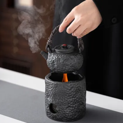 Camping Tea Stove Set: Cooking Pot and Warmer for Tea