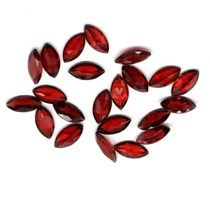 Mozambique Natural Garnet Horse Eye Shaped Loose Stones