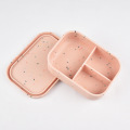 Set cutie de prânz bento din silicon cu pete pentru copii adulți