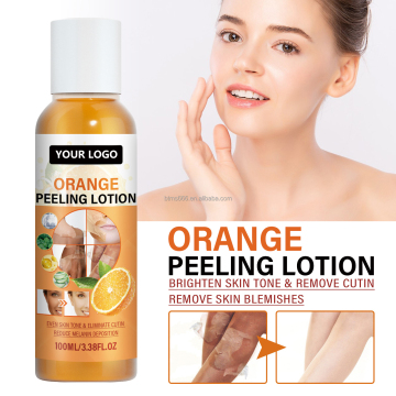 Orange Peeling Lotion for Skin Lightening, Brightening, and Exfoliating