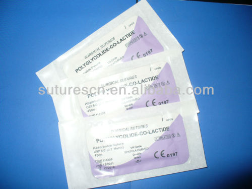 disposable absorbable surgical suture with needle