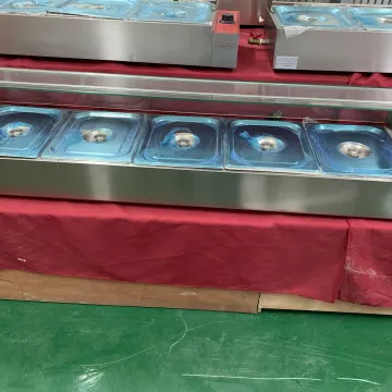 High-Structure Stainless Steel 5-Pan Bain Marie Steam Table Food Warmer with Thermostat Control: Keeping Your Dishes Hot and Ready
