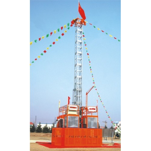 Frequency conversion construction hoist elevator