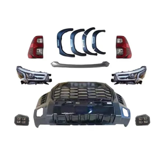 Factory Body Kit for Hilux Revo Rocco 2018-2020 to 2021 Tundra - Front Rear Bumper with Grille Headlights Taillights