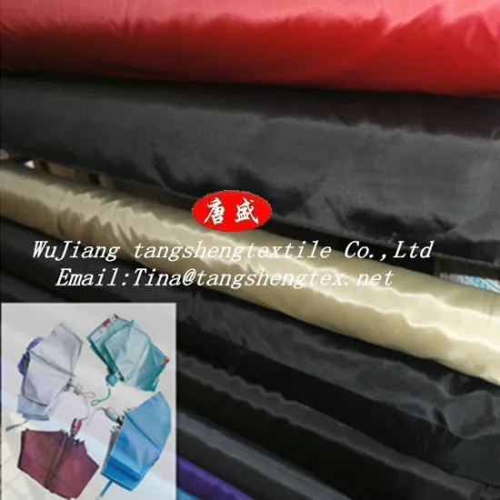 100% RPET 190T taffeta umbrella fabric pu coated /waterproof