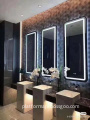 LED Bathroom Mirror with Time Display Vanity Mirror