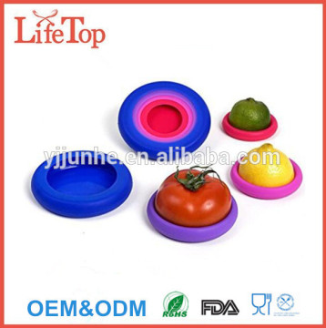 Multifunctional Silicone Storage Cover, Blue Colors, Set of 4