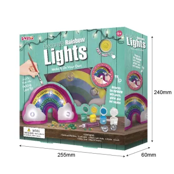 Wholesale Premium Light-up Kids Craft Painting Kit: DIY Rainbow Marquee & Educational Light-up Toys
