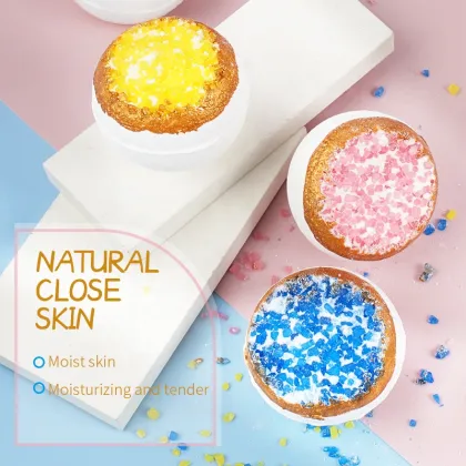 Wholesale Custom Crystal Geode Bath Bombs | Vegan Organic Colorful Bath Fizzies