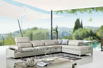 2013 grey modern pure leather sofa